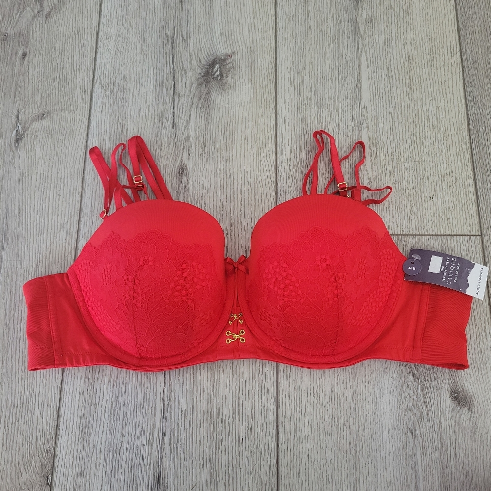Cacique Push Up Red Bra